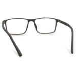 Grey Transparent Rectangle Shape Eyeglasses