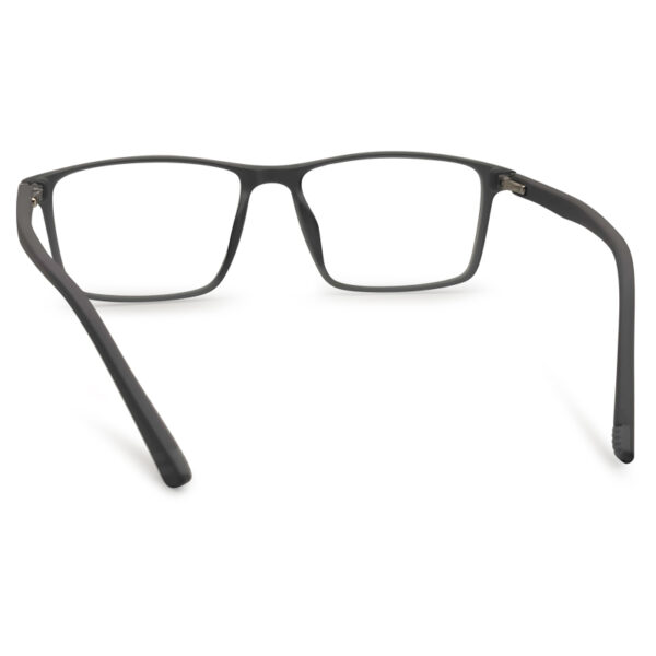Grey Transparent Rectangle Shape Eyeglasses