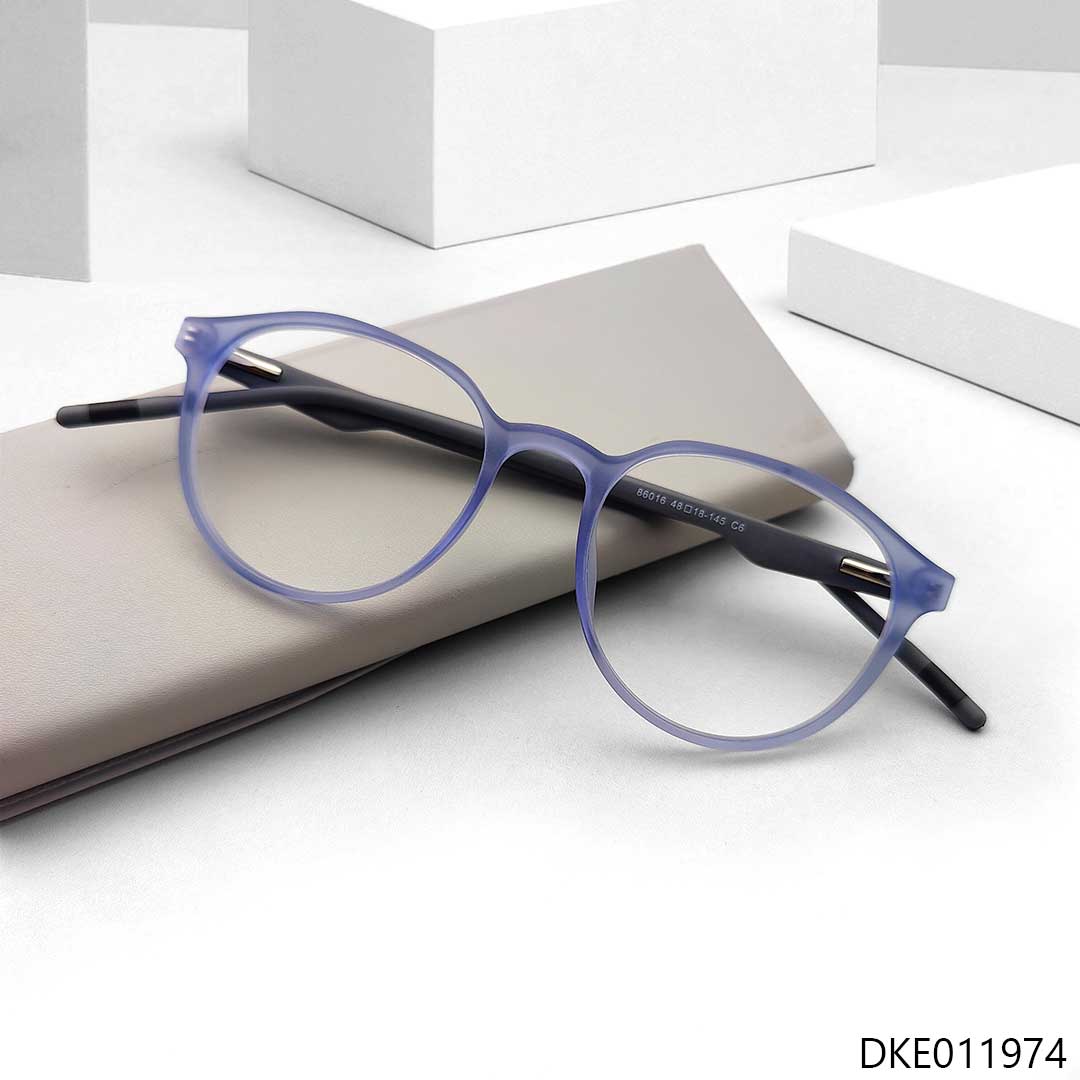 New Semi-Round Transparent Eyeglasses