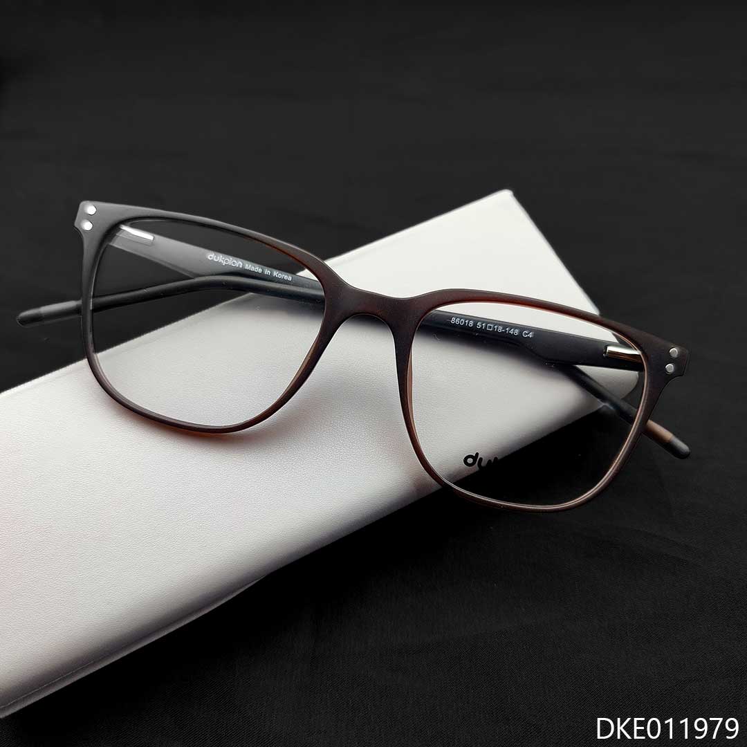 Dark Brown Square Shape Eyeglasses