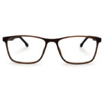 New Brown Color Rectangle Shape Eyeglasses
