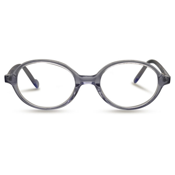 Roun Blue Transparent Kid's Eyeglasses