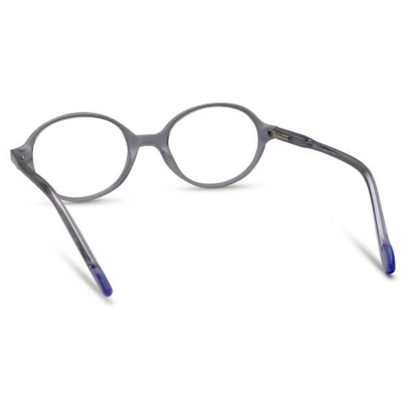 Roun Blue Transparent Kid's Eyeglasses