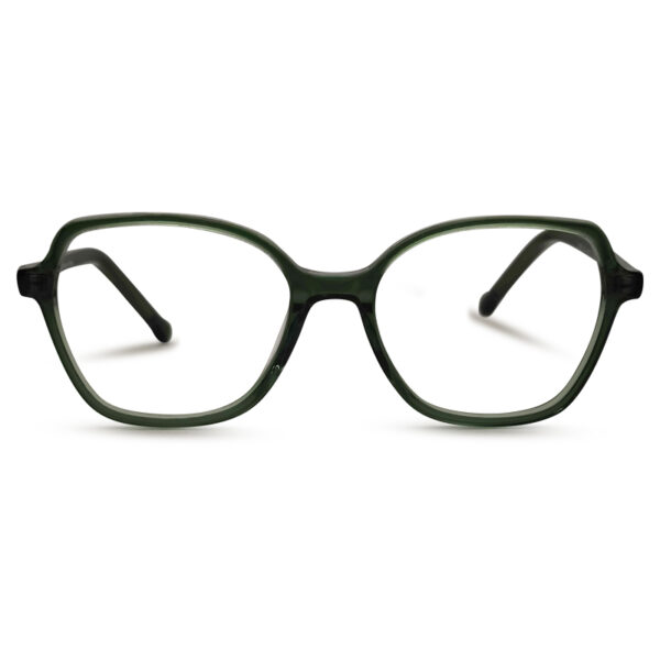 Green Transparent Kid's Eyeglasses