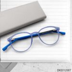Matte Blue Transparent Eyeglasses