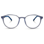 Matte Blue Transparent Eyeglasses