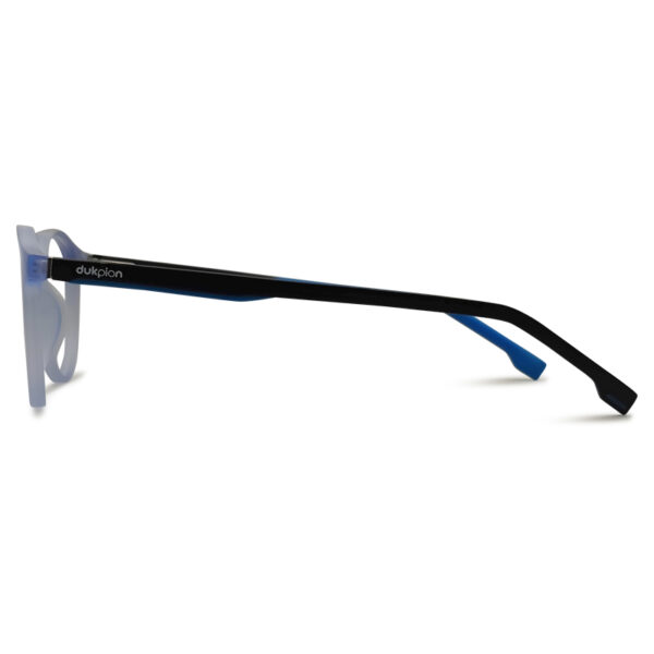 Matte Blue Transparent Eyeglasses