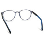 Matte Blue Transparent Eyeglasses