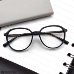 Semi Round Black Color Eyeglasses