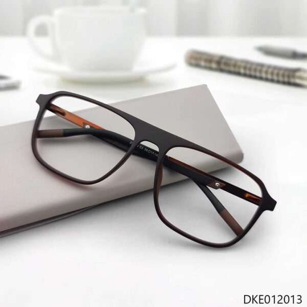 Deep Brown Aviator Eyeglasses