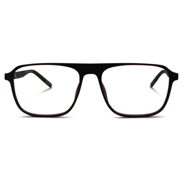 Deep Brown Aviator Eyeglasses