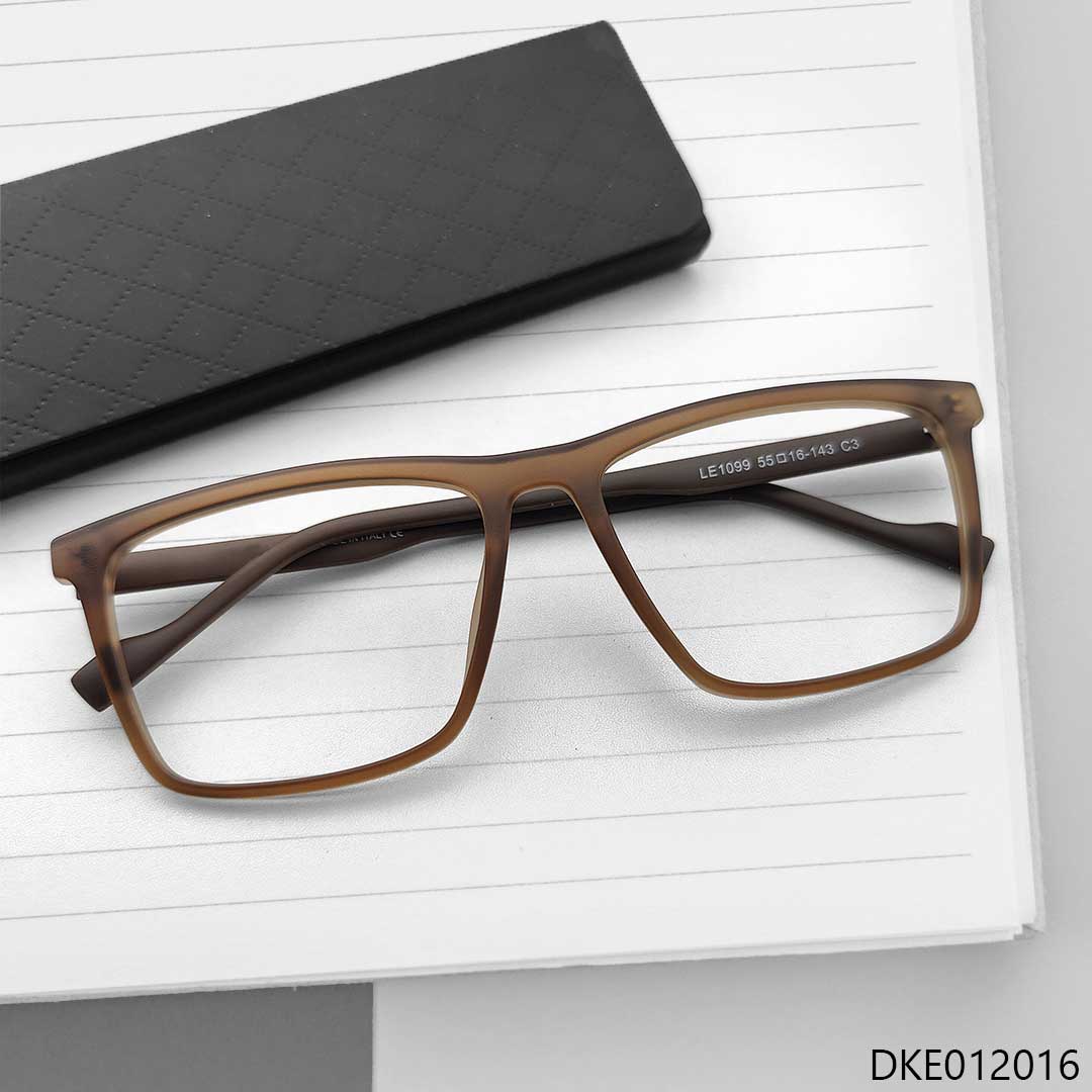 Brown Color Square Shape Eyeglasses