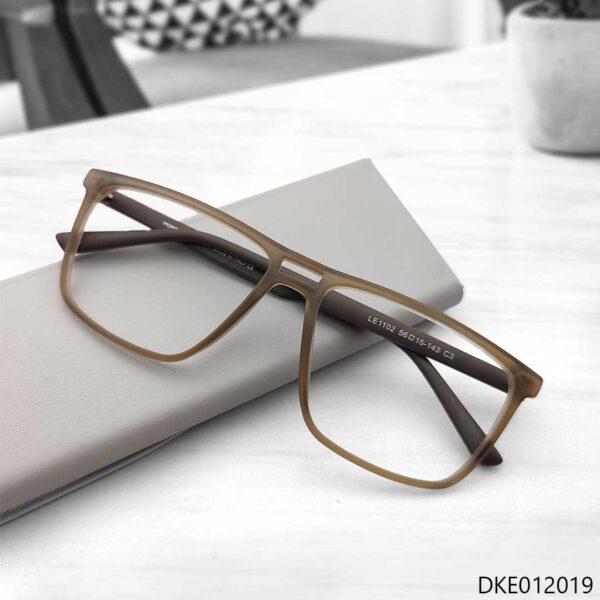 New Brown Mix Square Eyeglasses