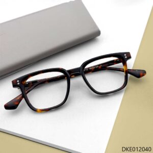 Tiger Print Square Shape Eyeglasses