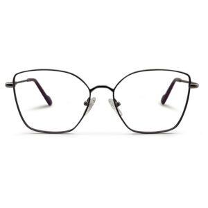 Purple Color Metal Eyeglasses For Women