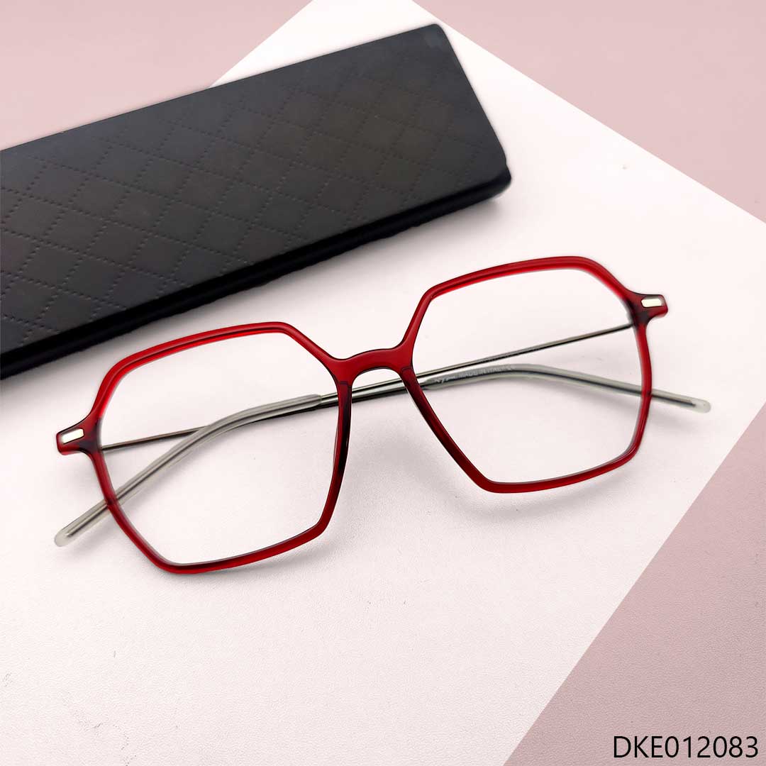 Red Color Unique Design Women Glasses