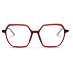 Red Color Unique Design Women Glasses