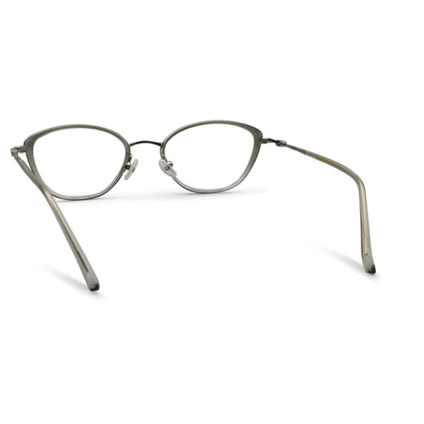 Green Transparent Cat Eye Shape Eyeglass