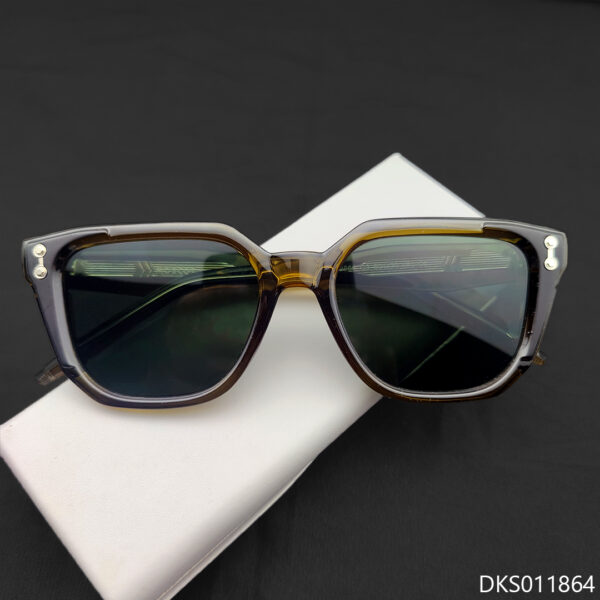 Olive Transparent Color Sunglasses