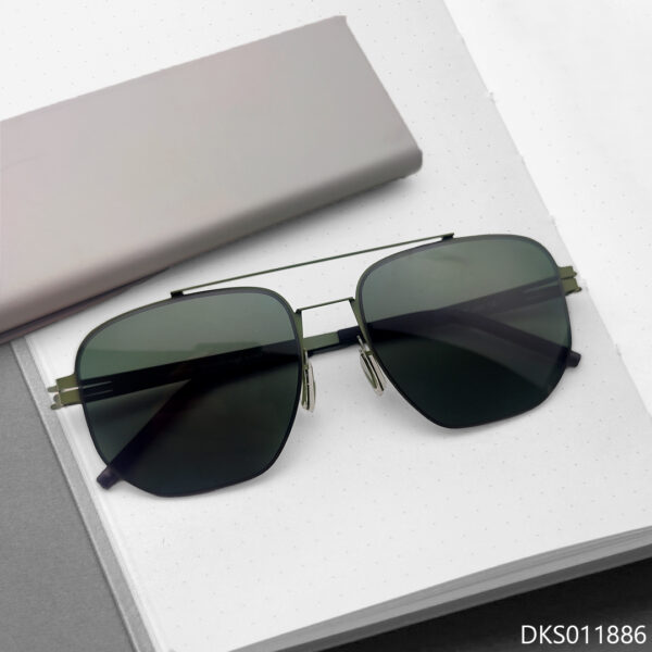Double Bridge Metal Sunglasses