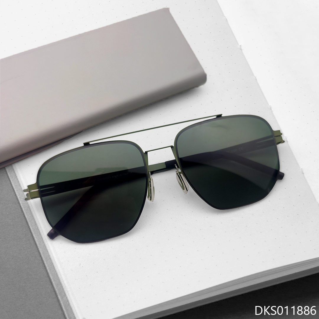 Double Bridge Metal Sunglasses