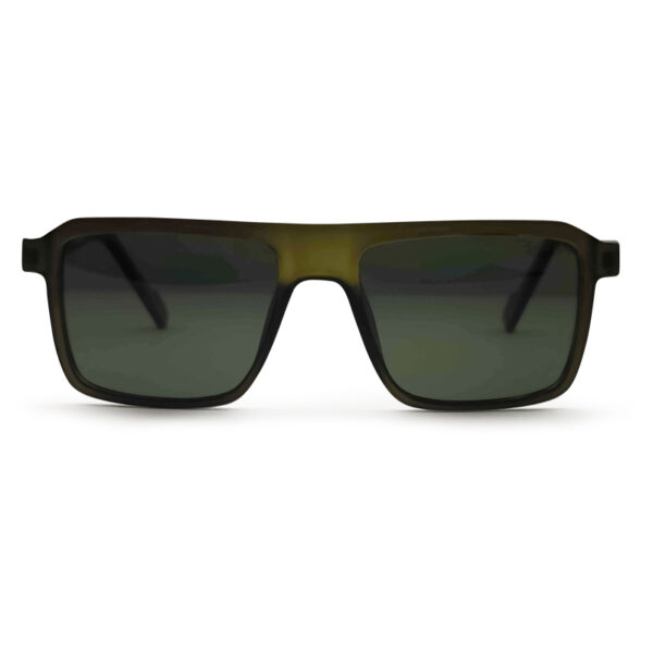 Olive Color Square Shape Sunglasses