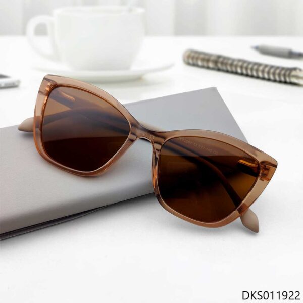 Brown Transparent Color Sunglasses