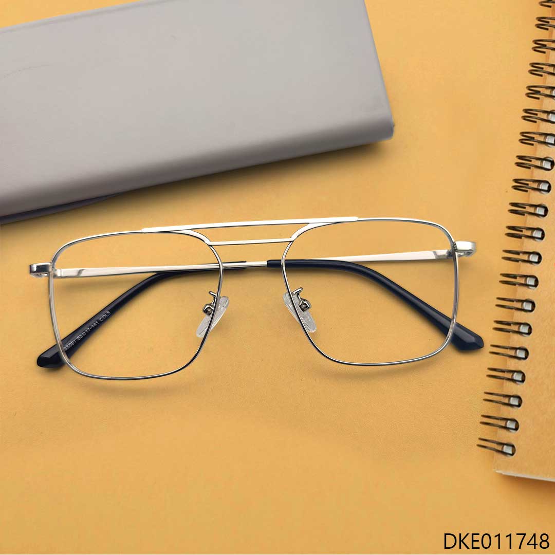 Double Bridge Metal Eyeglass