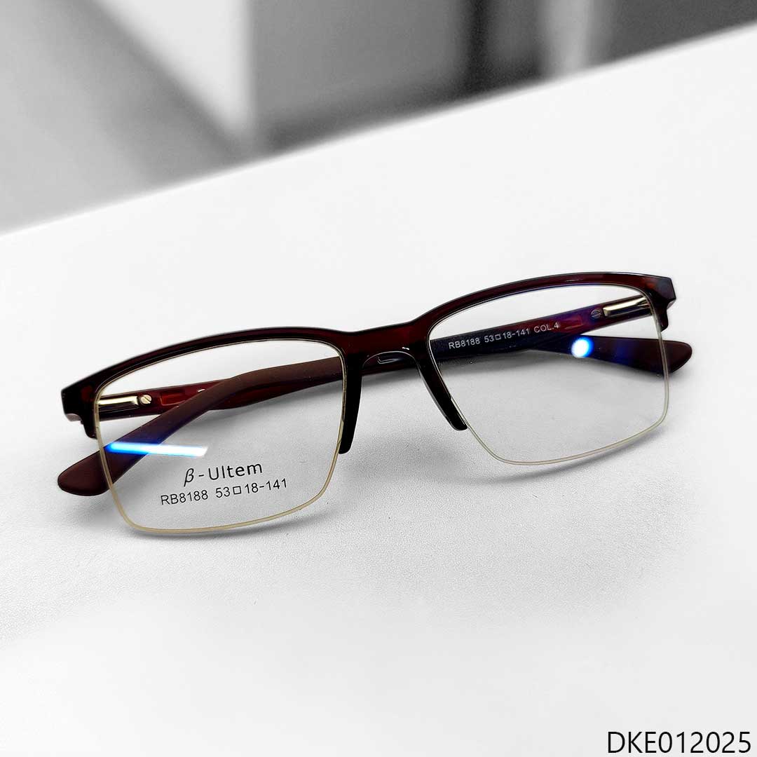 Stylish Half-Rim Eyeglasses