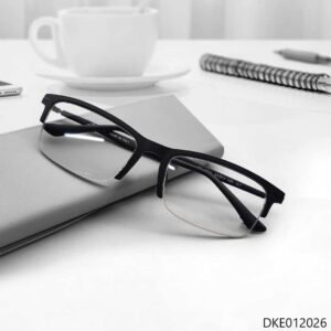 Half-Rim Black Color Stylish Eyeglasses