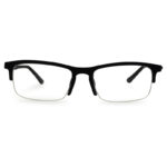 Half-Rim Black Color Stylish Eyeglasses