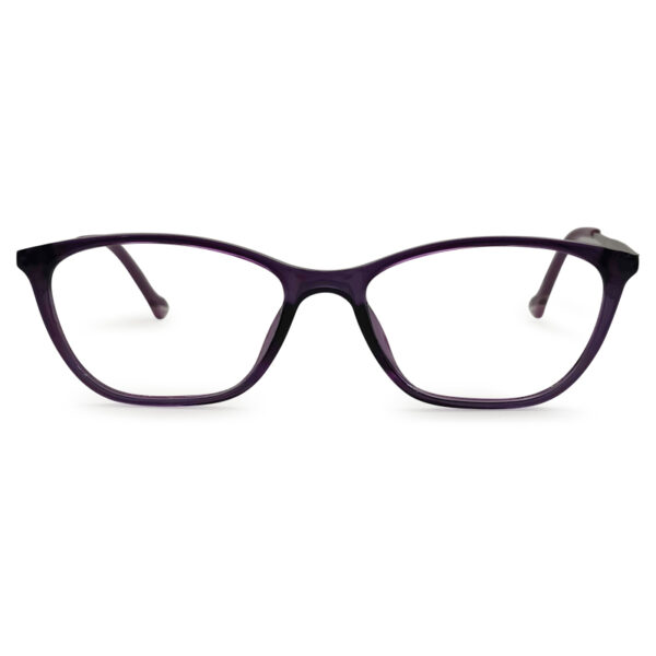 Purple Color Stylish Woman Eyeglass