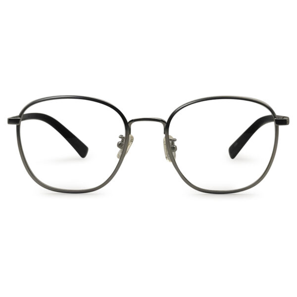 New Stylish Silver & Black Titanium Eyeglass