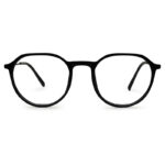 Black Color Semi Round Eyeglass
