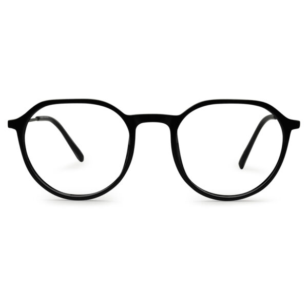 Black Color Semi Round Eyeglass