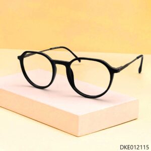 Black Color Semi Round Eyeglass