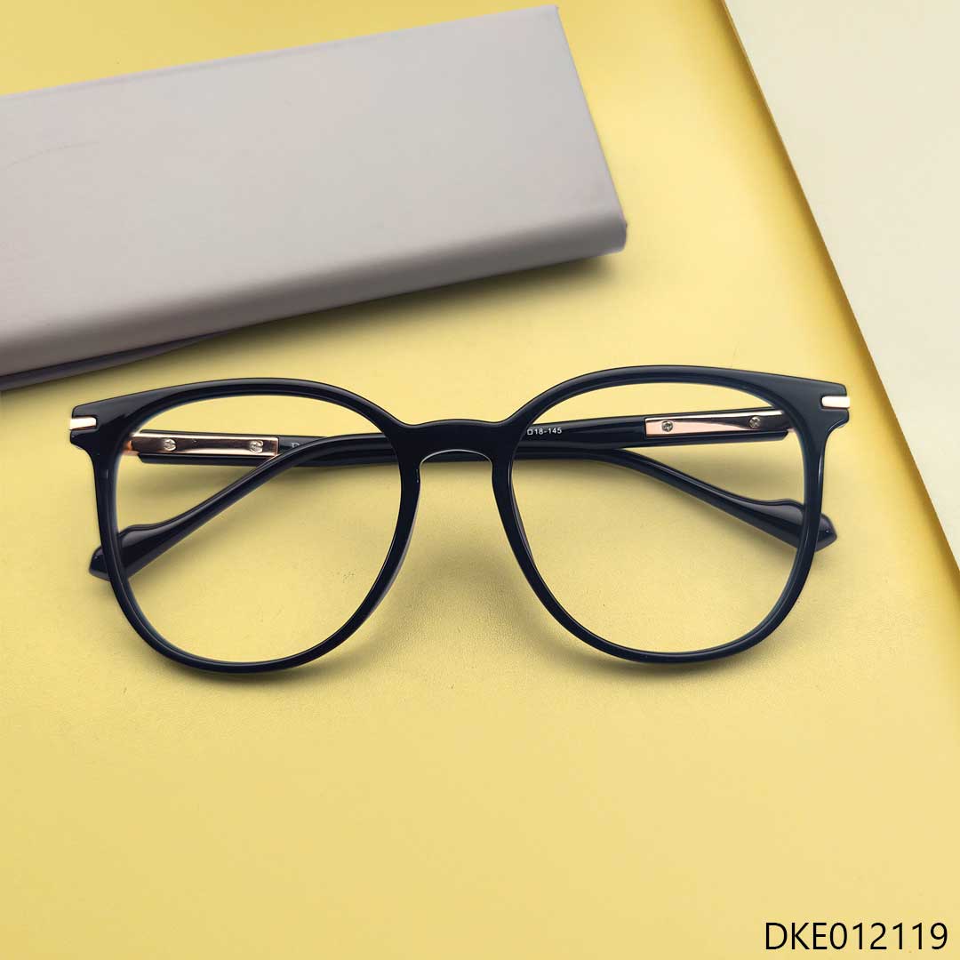 Round Shape Black Color Eyeglass