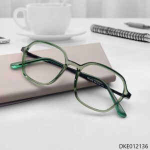 Green Transparent Stylish Eyeglasses