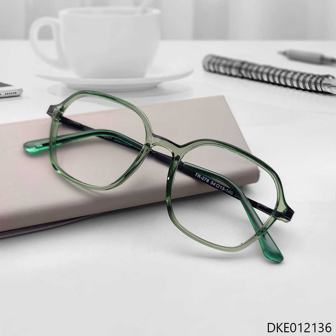 Green Transparent Stylish Eyeglasses
