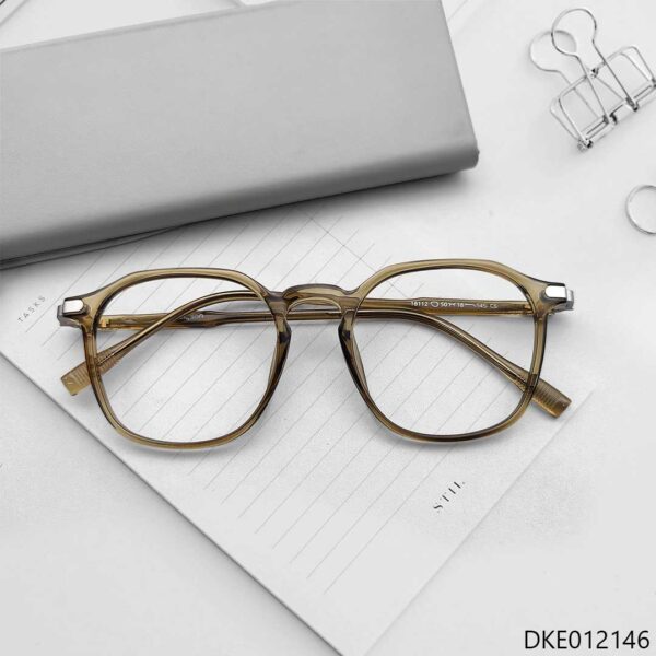 New Olive Transparent Eyeglasses