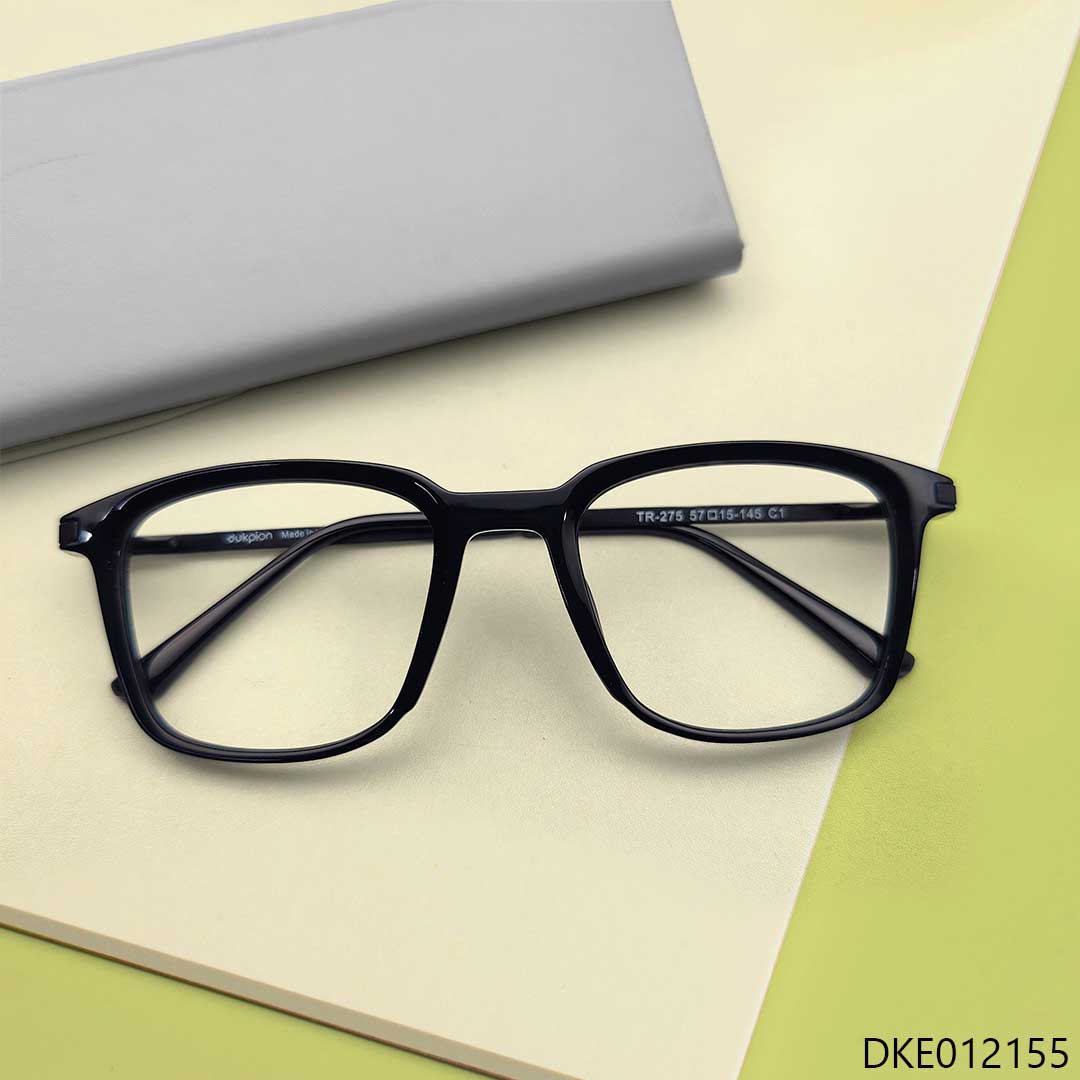 Black Color Square Shape Eyeglasses