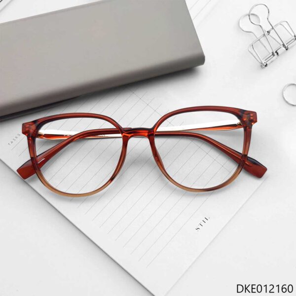 Red Transparent Color Eyeglass