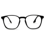 Black Color Semi Round Eyeglasses