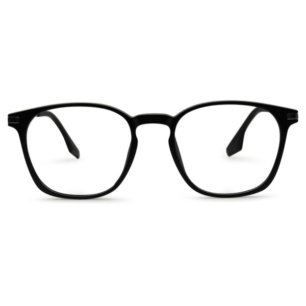 Black Color Semi Round Eyeglasses
