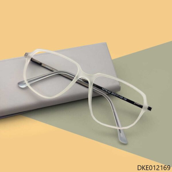 Transparent Color Unique Design Eyeglasses