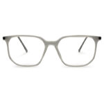 Fiber & Meta Mixed Square Eyeglasses