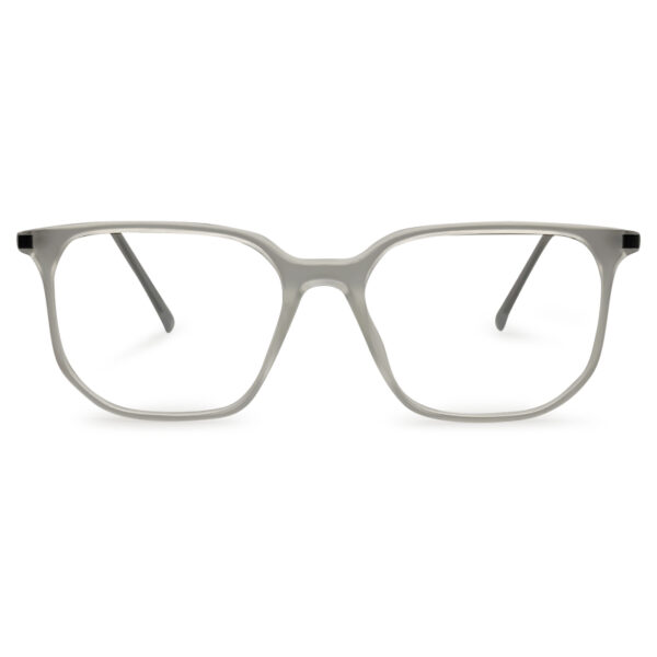 Fiber & Meta Mixed Square Eyeglasses