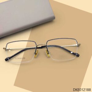 Golden & Black Mixed Halfrim Eyeglasses