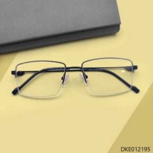 Light Weight Black Color Halfrim Eyeglasses