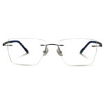 Luxury Design Blue Color Rimless Eyeglasses